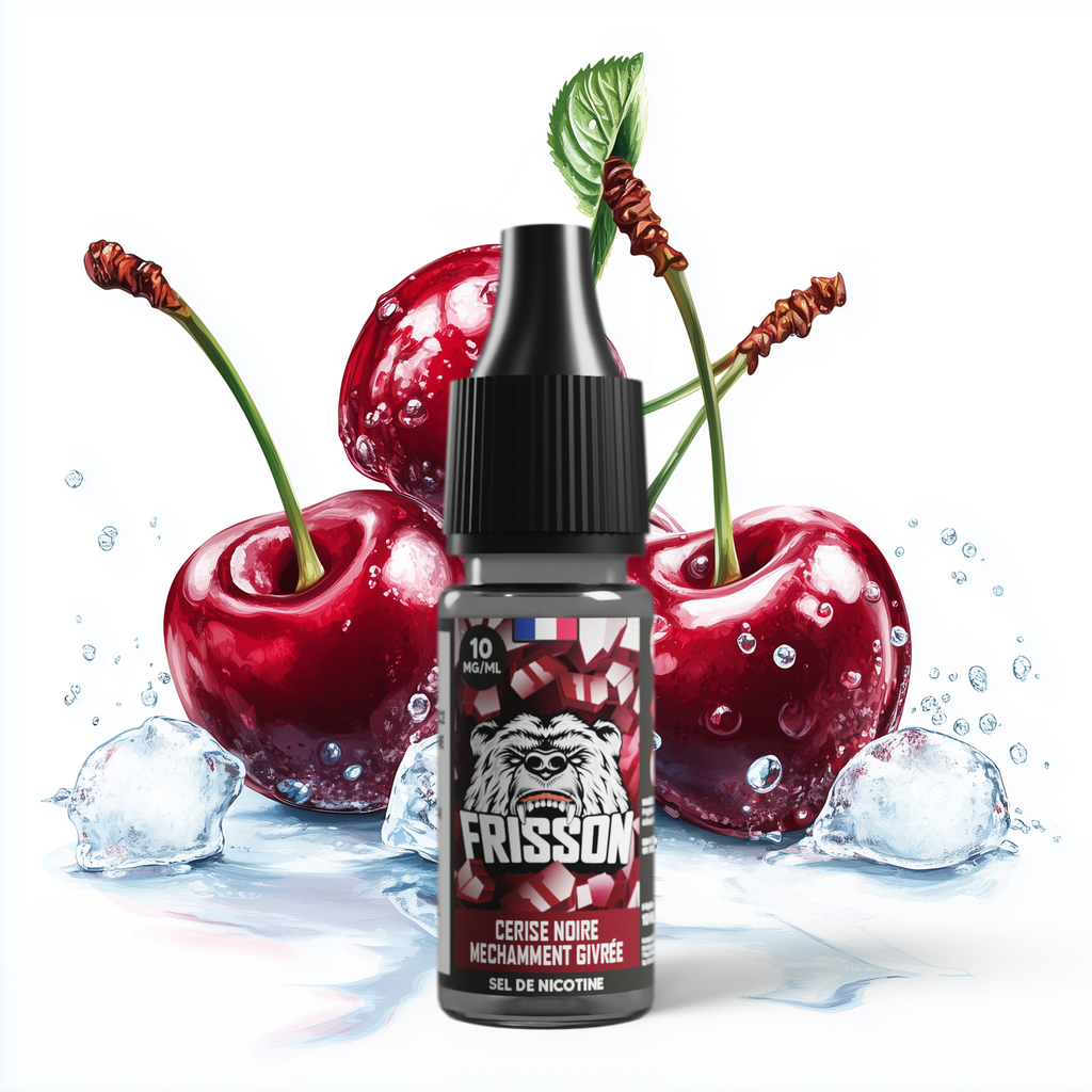 Frisson 10ml - Cerise Noire Méchamment Givrée (10 mg/mL)