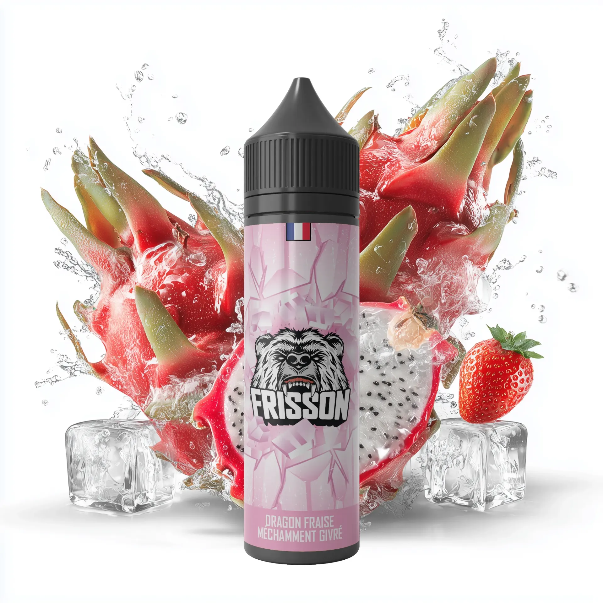 Frisson 50ml - Dragon Fraise Méchamment Givrée  