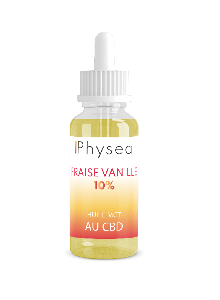PHYSEA - Huile MCT Vanille Fraise (CBD 10%)