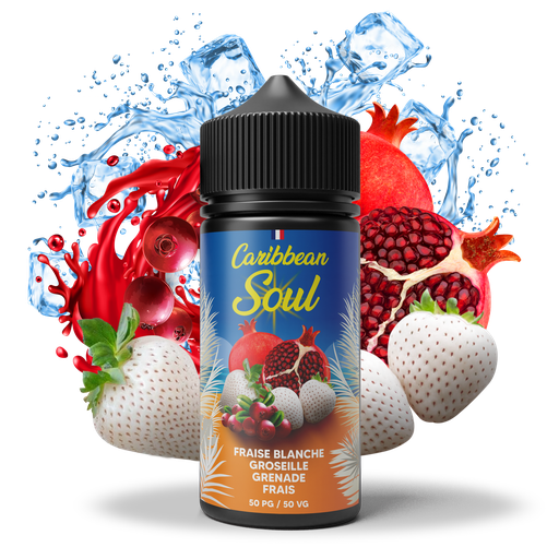 [SOUL-FG100] Caribbean Soul 100ml - Fraise Blanche Groseille Grenade Frais