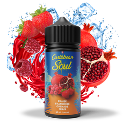 [SOUL-FF100] Caribbean Soul 100ml - Fraise Framboise Grenade Frais