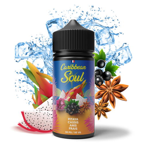 [SOUL-PA100] Caribbean Soul 100ml - Pitaya Cassis Anis Frais
