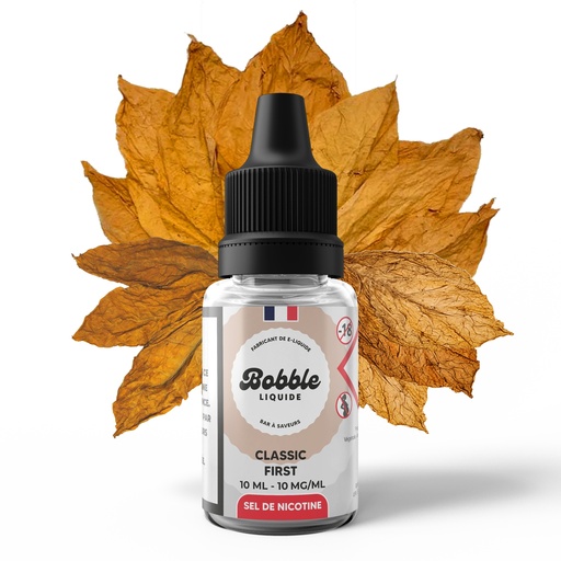 Bobble 10ml Sel de Nicotine Classic First (Boîte de 12)