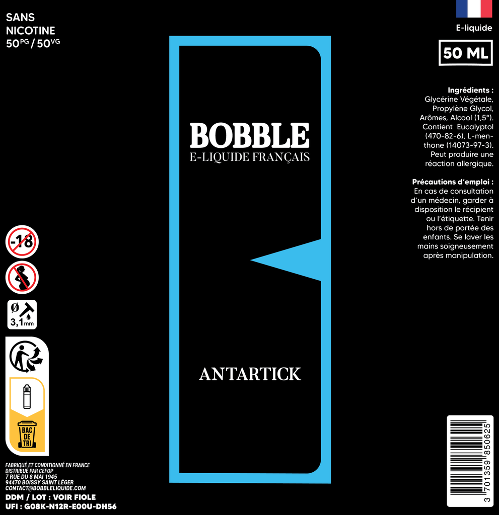 Bobble 50ml - Antartick 