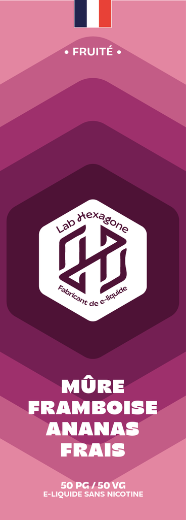 Lab Hexagone - Mûre Framboise Ananas 1L