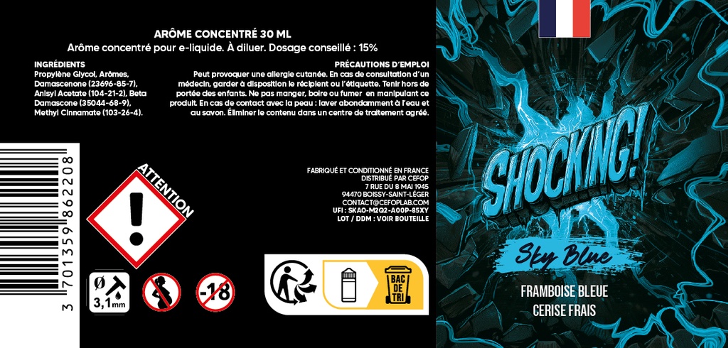 Shocking - Sky Blue 30ml 