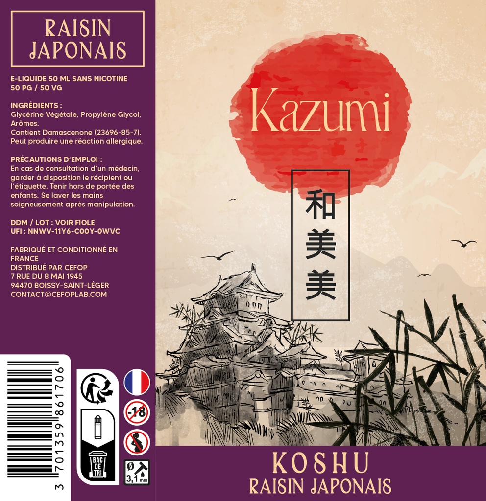 Kazumi 50ml - Koshu 