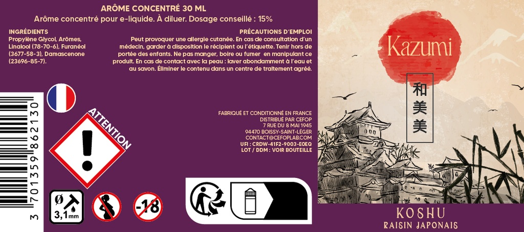 Kazumi 30ml - Koshu 