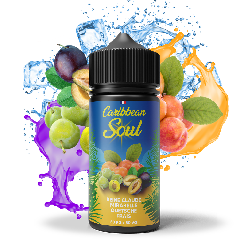 Caribbean Soul 100ml - Reine Claude Mirabelle Quetsche Frais