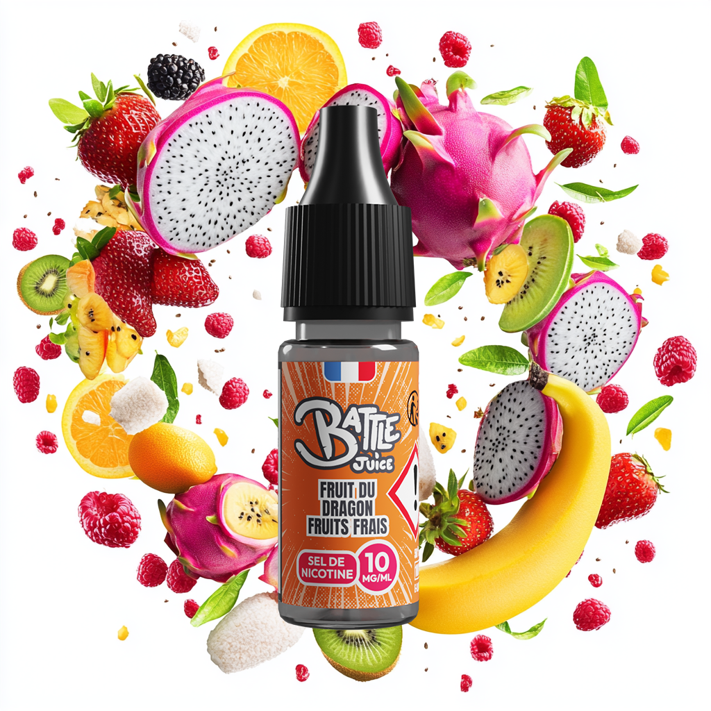 [BJUICE-DF1010] Battle Juice 10ml - Fruit du Dragon Fruits Frais (10 mg/mL)