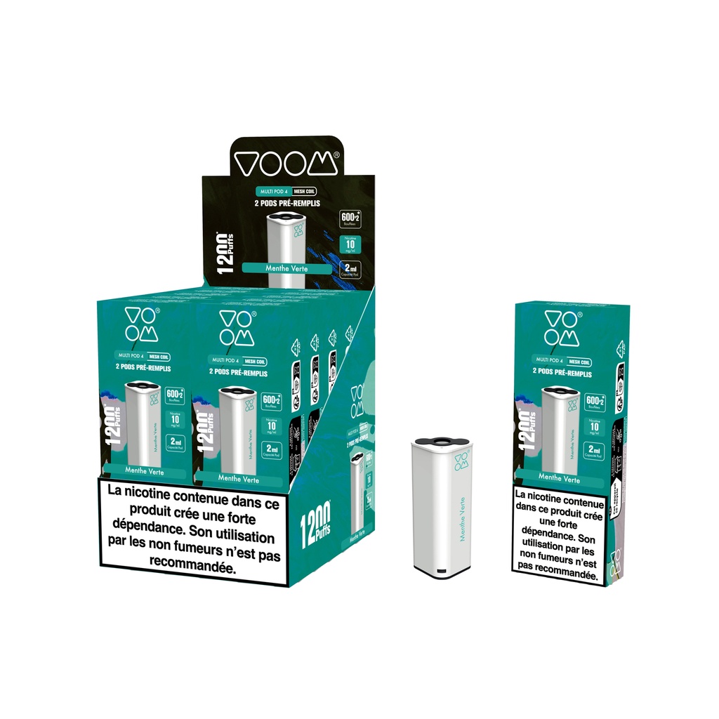 Cartouche Pod 4 Couleur (Boite de 2) - Menthe Verte
