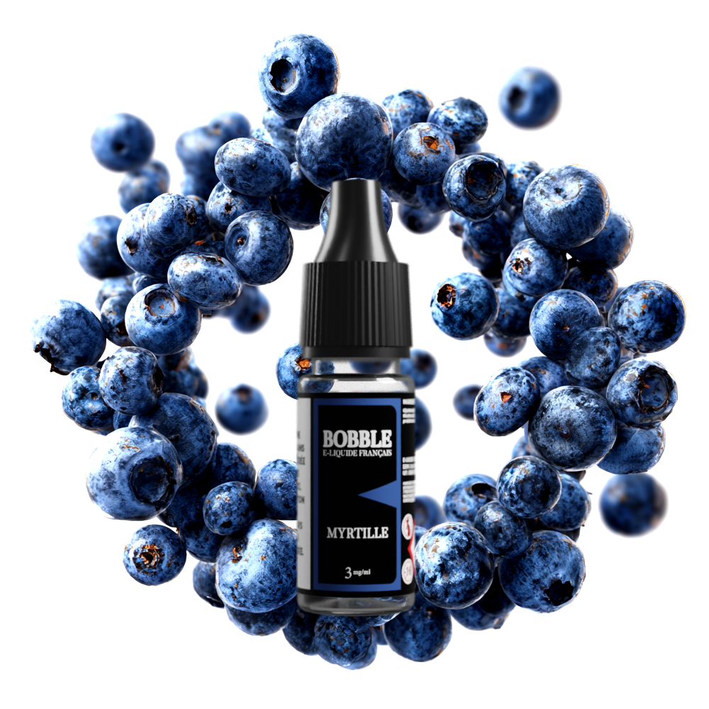 Bobble 10ml - Myrtille (Boîte de 6)  (3 mg)