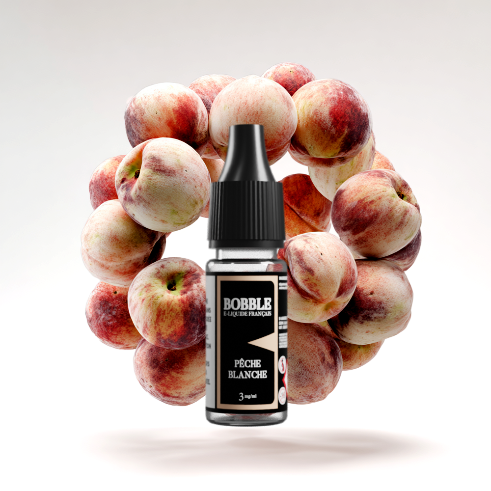 Bobble 10ml - Pêche Blanche (Boîte de 6)  (3 mg)