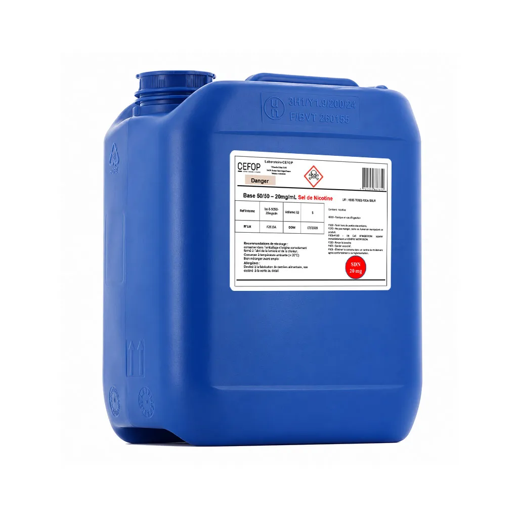 [Bo-5-5050-20mgsdn] Bidon Nicotiné 5L 50PG/50VG 20mg/mL de nicotine (en bidon) (copie)