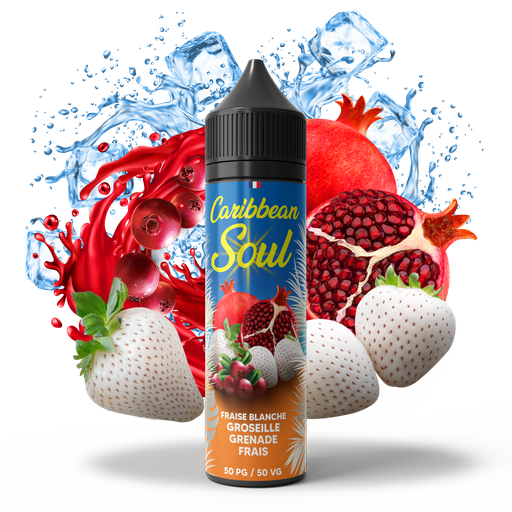 [SOUL-FG50] Caribbean Soul 50ml - Fraise Blanche Groseille Grenadine Frais