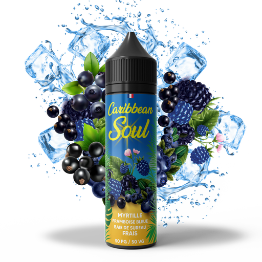[SOUL-FS50] Caribbean Soul 50ml - Framboise Bleue Myrtille Baies de Sureau Frais