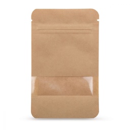 [CBD-POCH-ALU4] Pochon à Zip Kraft - 5g à 10g (par 10)